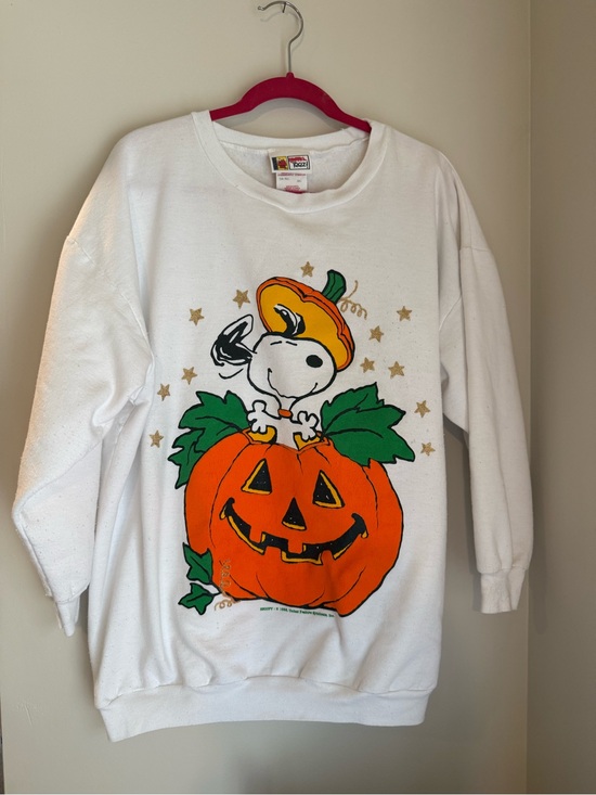 Peanuts Other - Vintage White Snoopy Halloween Sweatshirt